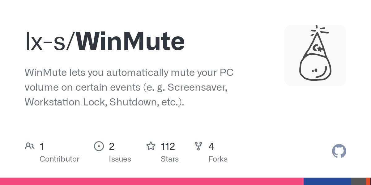 WinMute v2.5.1 自动将音频设置静音工具