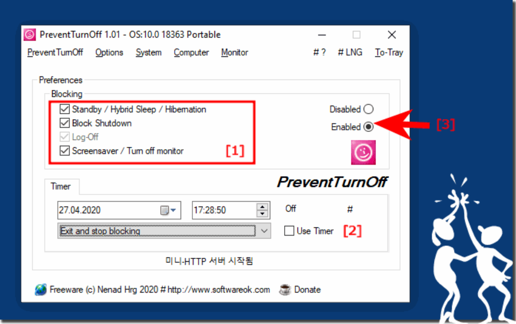 PreventTurnOff v3.36 电脑设定时间自动关机工具