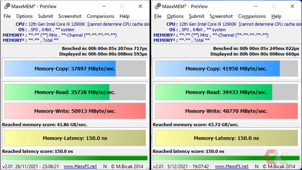 MaxxMEM2 v3.00.24.109 测量计算机内存性能工具