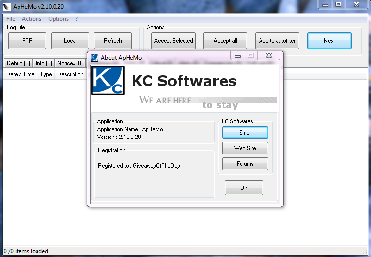 KC Softwares ApHeMo v2.20.0.31 监控和分析Apache日志软件