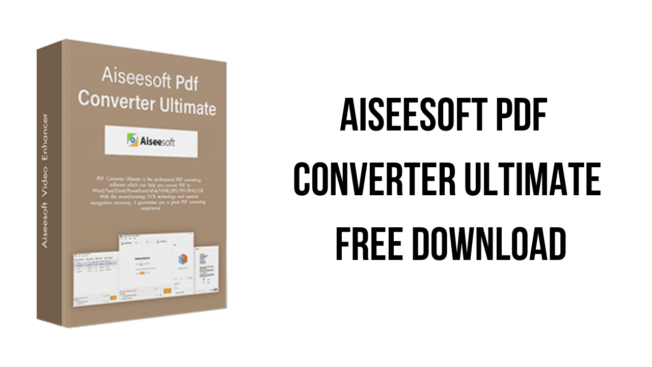 Aiseesoft PDF Converter Ultimate v3.3.60 PDF转换文件器