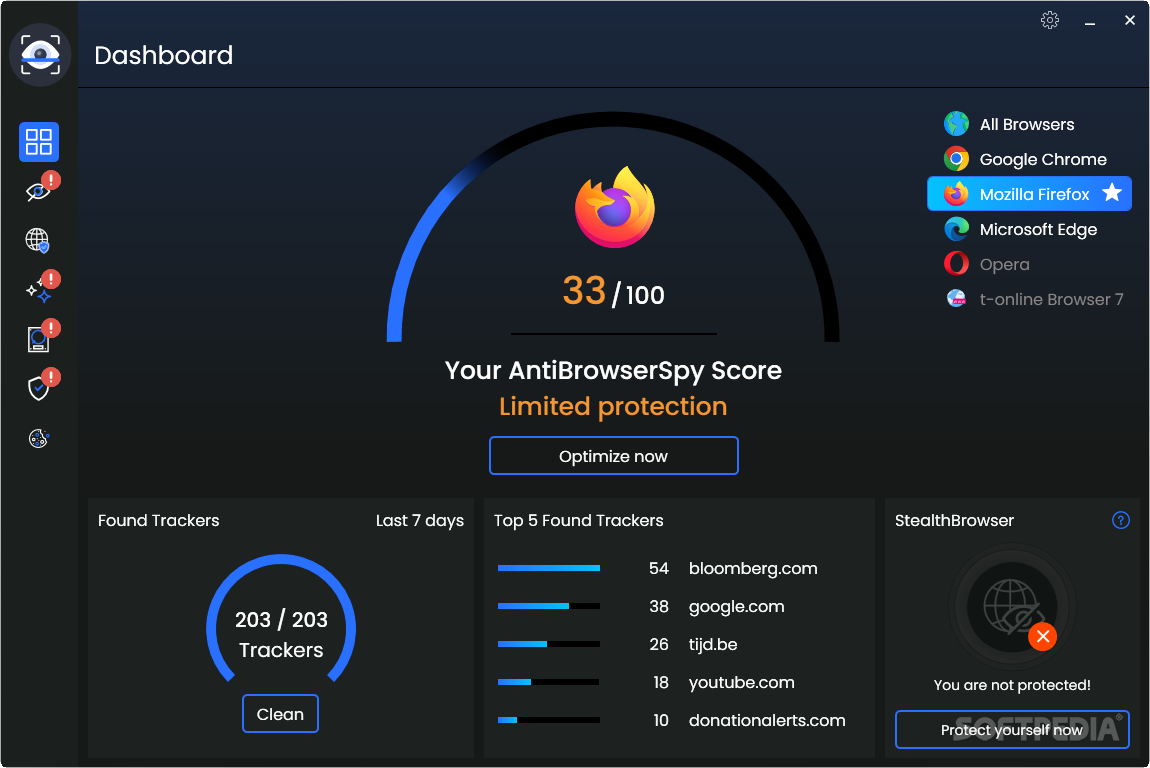 Abelssoft AntiBrowserSpy Pro 2025 8.01.54986 反浏览器间谍软件