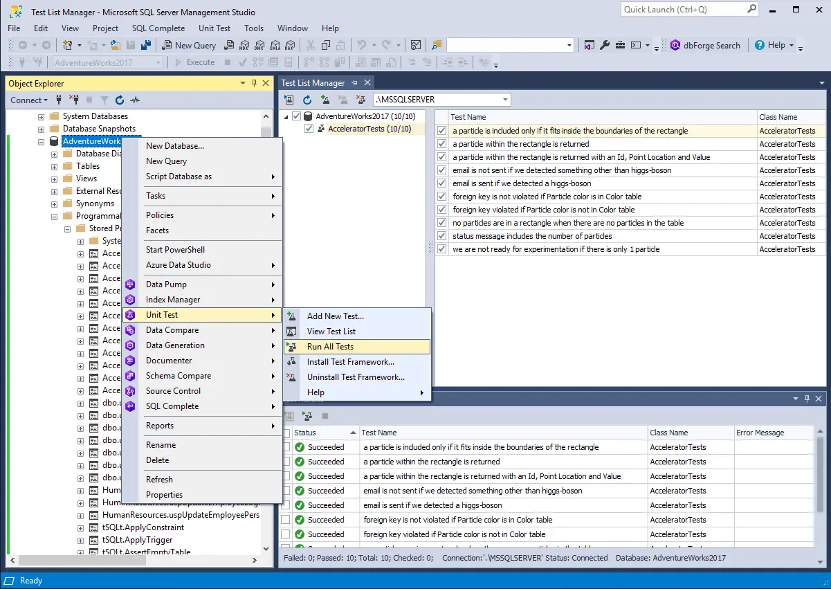 dbForge Unit Test for SQL Server v1.9.3 SQL单元测试工具