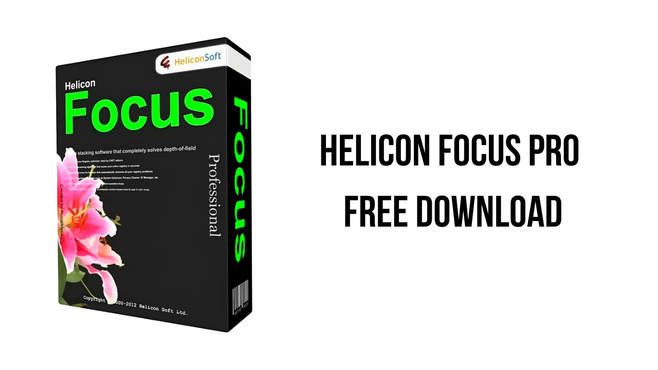 Helicon Focus Pro v8.1.0 焦点堆叠图片软件