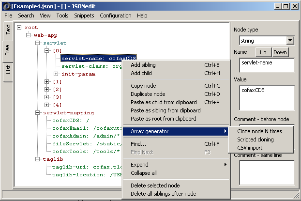 JSONedit v0.9.42 JSON编辑器