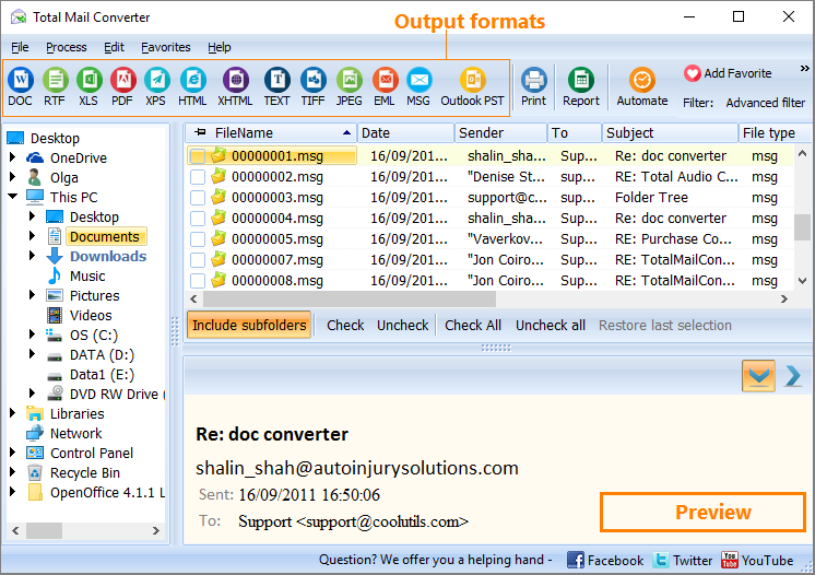 Coolutils Total Mail Converter Pro v6.1.0.199 多种格式邮件转换器