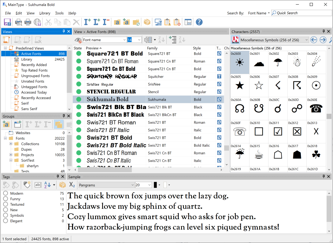 High-Logic MainType Professional v12.0.0.1318 管理和查看字体软件