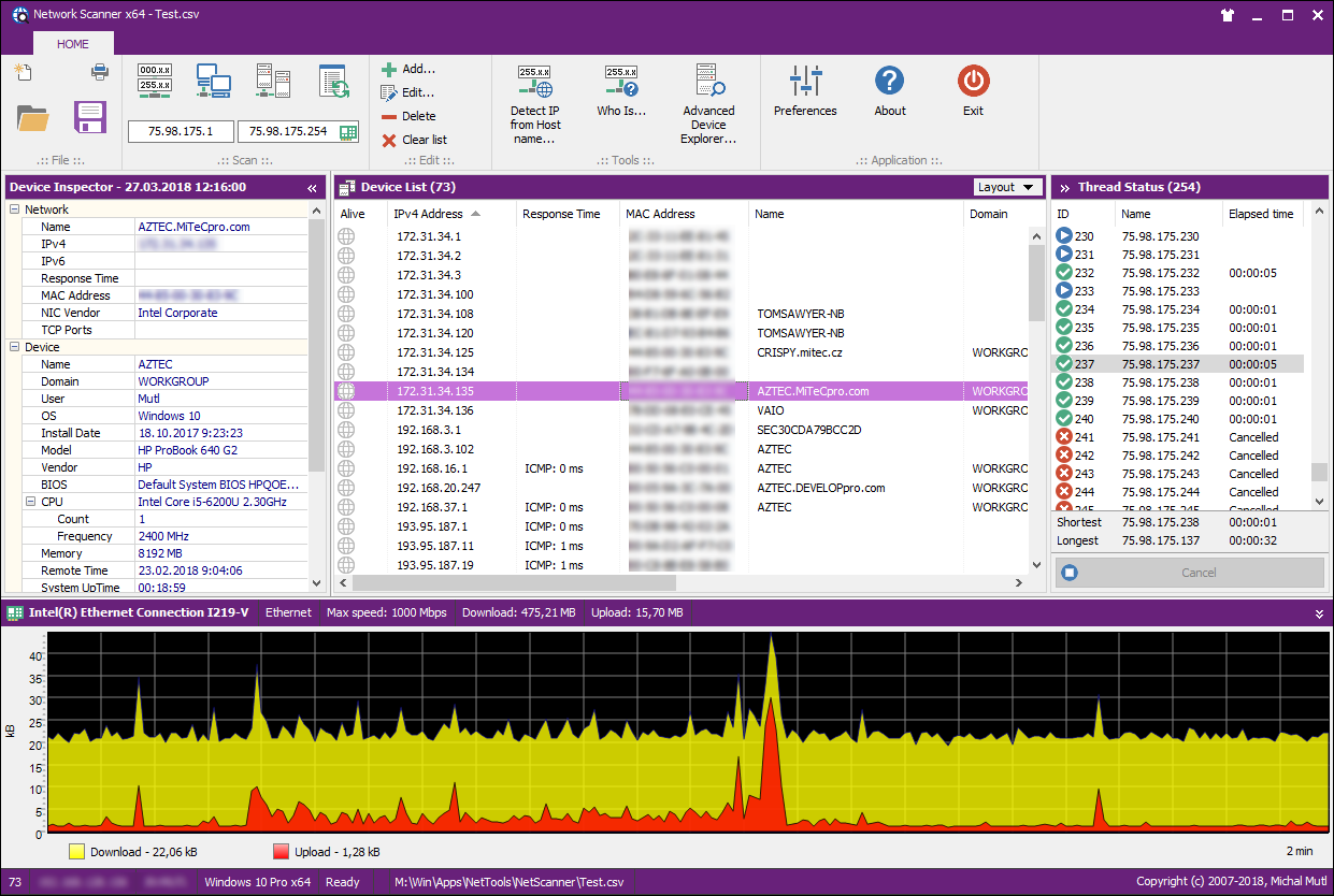 MiTec Network Scanner v5.7.1 网络检测工具