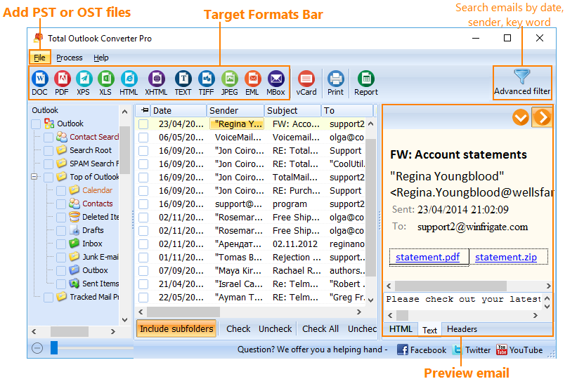 Coolutils Total Outlook Converter Pro v5.1.1.162 Outlook邮件多格式转换器