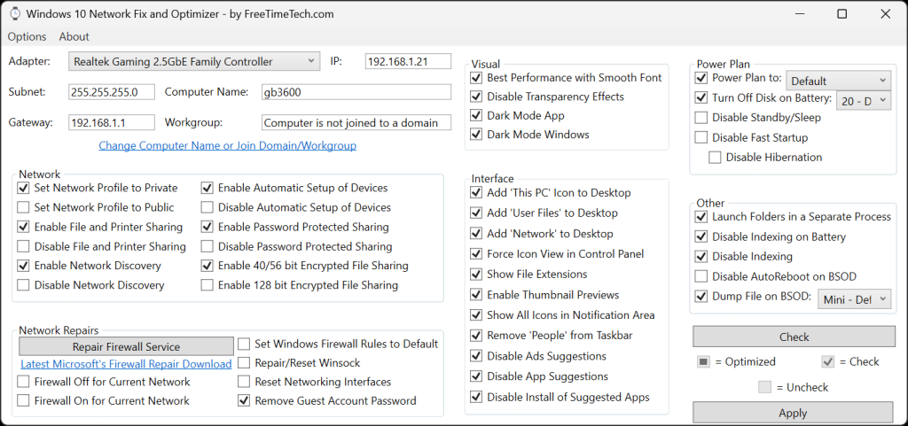 Windows 10 Network Fix and Optimizer Utility v1.2 网络修复和优化工具