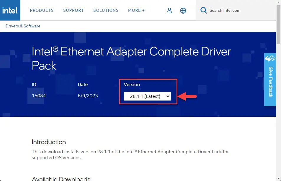 Intel Ethernet Adapter Complete Driver Pack v29.1.1.1 以太网适配器驱动程序包