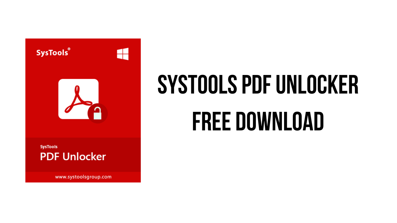 SysTools PDF Watermark Remover v6.0.0 去除PDF文件水印工具