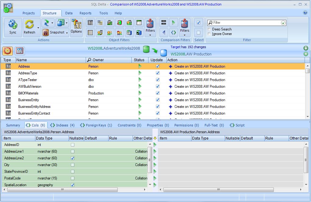 SQL DXP for SQL Server and MySQL v6.6.0.181 同步和比较数据库