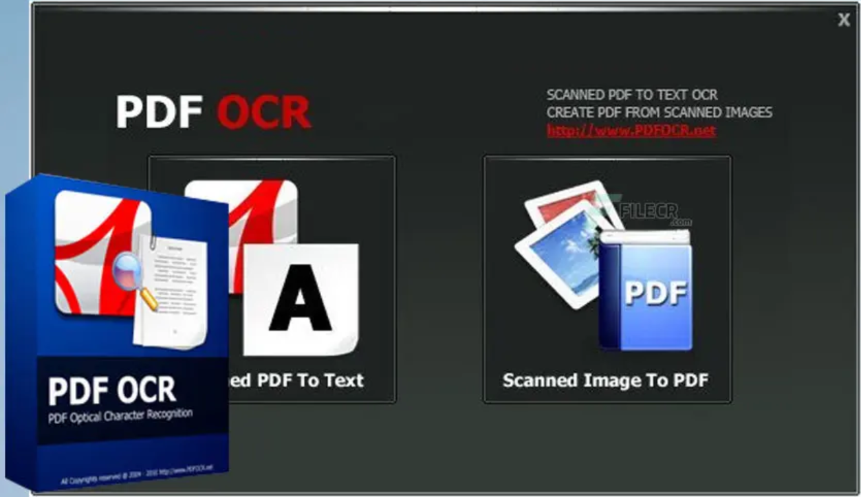 PDF OCR v4.8 扫描PDF文档转换为搜索/编辑工具