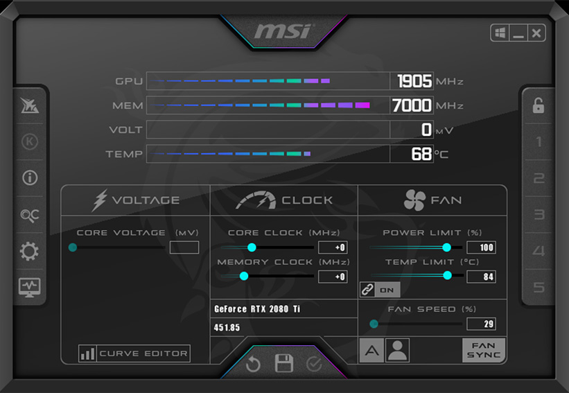 MSI Afterburner v4.6.5.16370 显卡超频工具