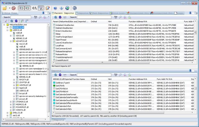 All Dlls Dependencies v2.1.2 DLL静态分析工具