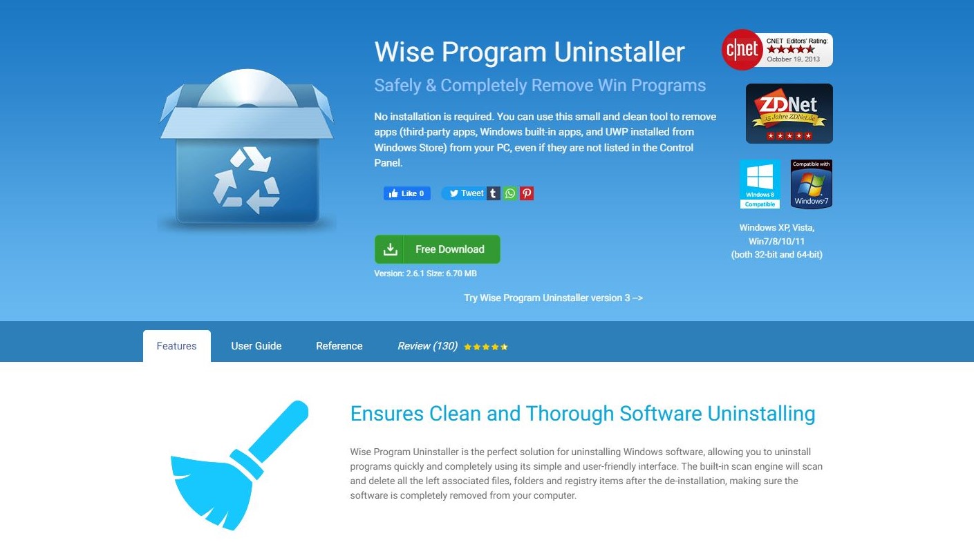 Wise Program Uninstaller v3.1.9.263 卸载软件工具