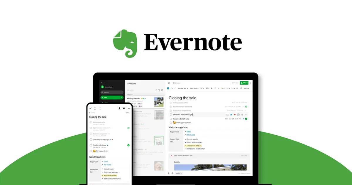 EverNote v10.93.2 笔记和任务管理应用程序