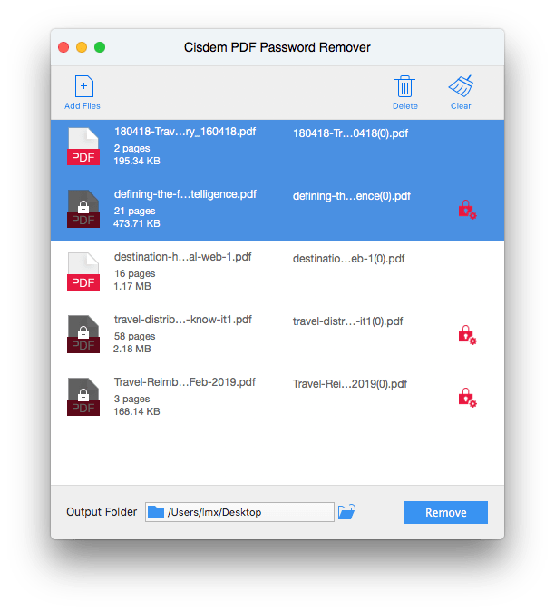 Cisdem PDF Password Remover v2.1.0 PDF密码移除工具