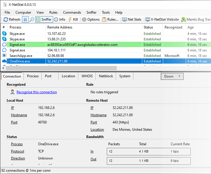 X-NetStat Professional v6.0.0.34 网络监控工具