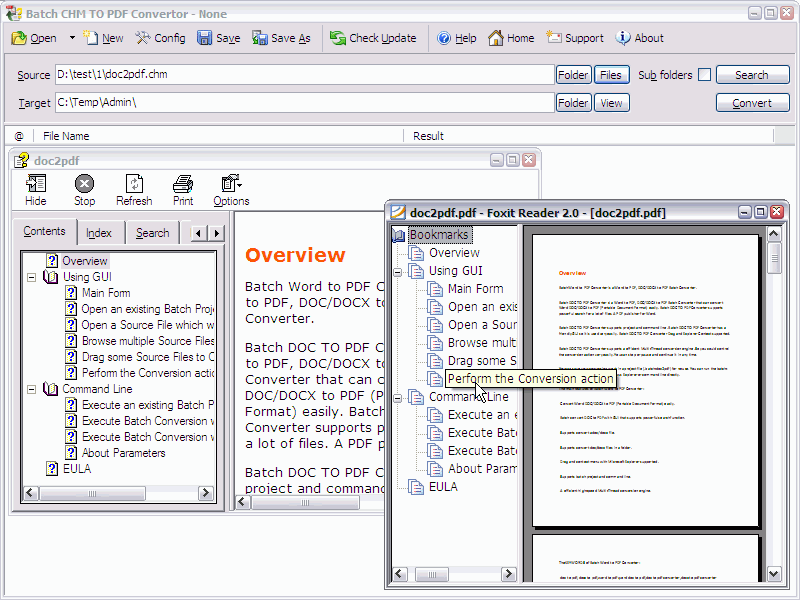 Batch CHM to PDF Converter 2023.15.928.2153 批量CHM到PDF转换器