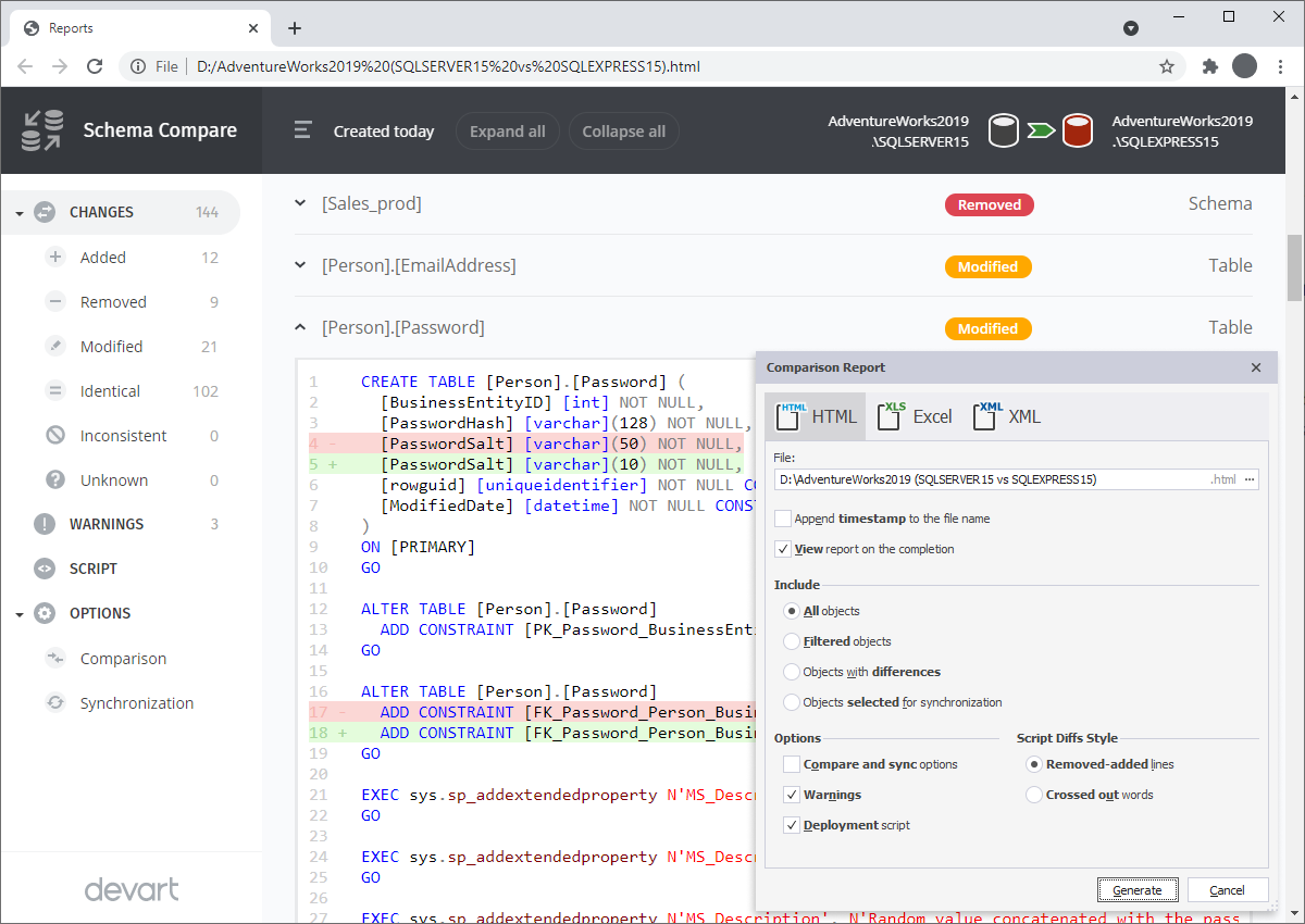 dbForge Schema Compare for SQL Server v5.5.2 数据库架构比较和同步工具