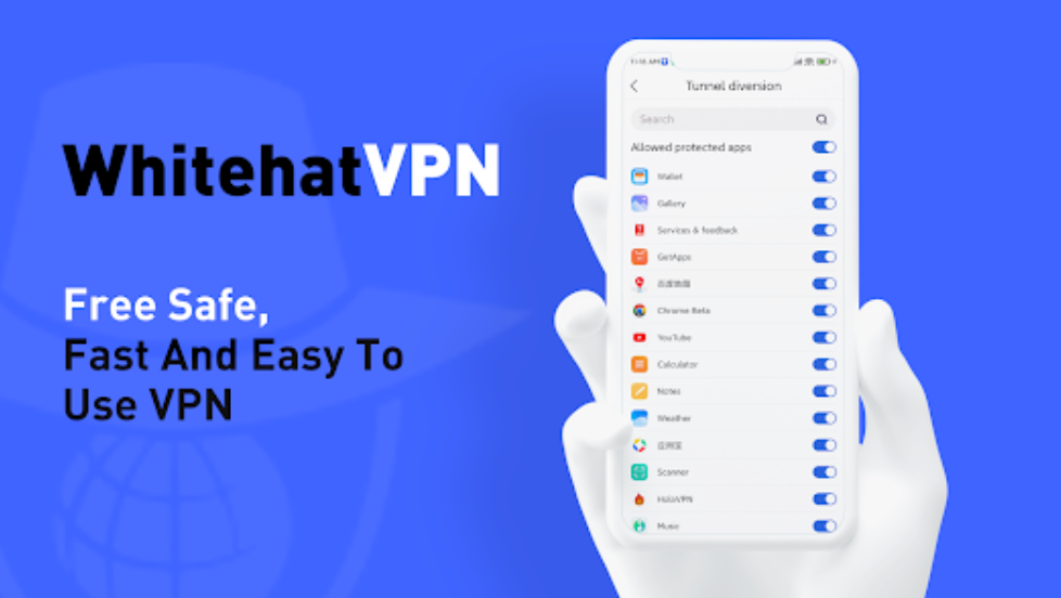 Whitehat VPN v1.23.1.6 快速且安全VPN工具