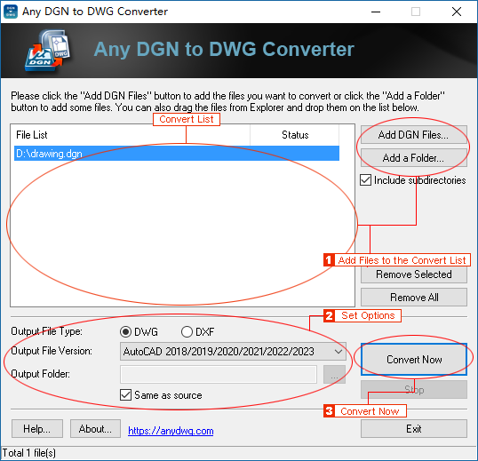 Any DGN to DWG Converter v2023.0 批量图像格式转换器