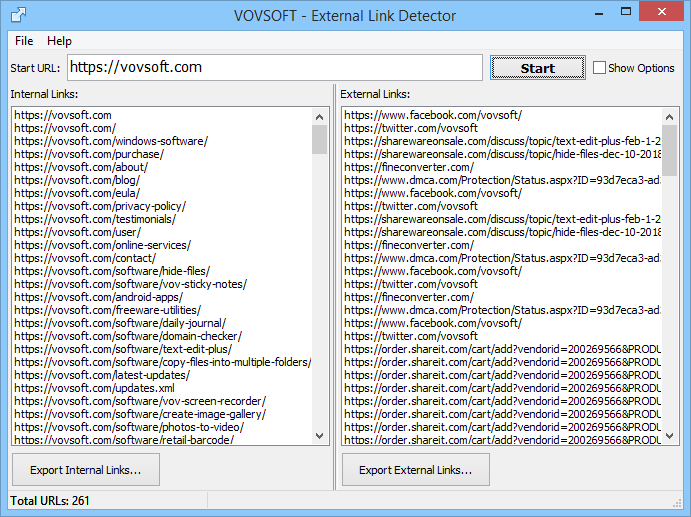 VovSoft External Link Detector v1.4 外部链接检测器