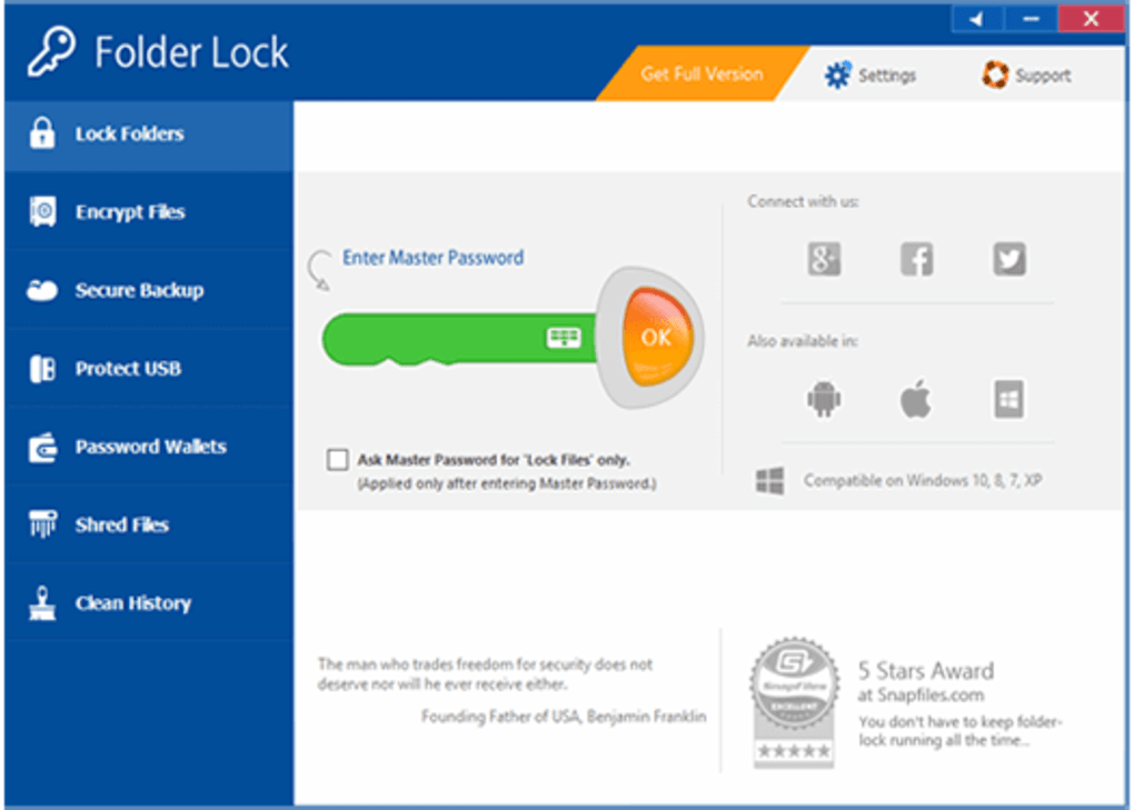 Folder Lock v7.9.0 全功能文件加密软件