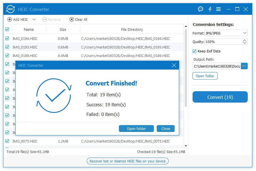 Aiseesoft HEIC Converter v1.0.30 HEIC文件转换格式软件