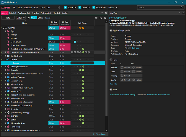 NetLimiter Pro Enterprise v4.1.14 网络流量控制和监视软件