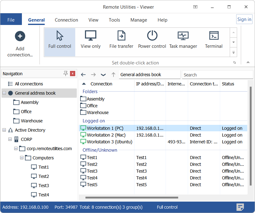 Remote Utilities Viewer v7.2.2.0 远程控制桌面工具