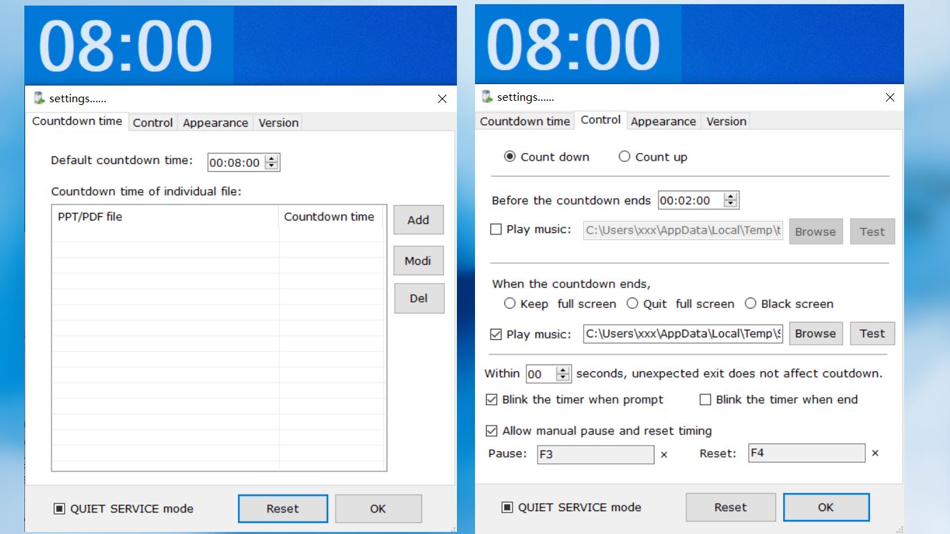 Shinyware FlyClock v5.8.6 PPT/PDF演示计时工具