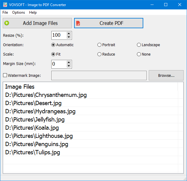 VovSoft Image to PDF v3.2 图像到PDF转换器