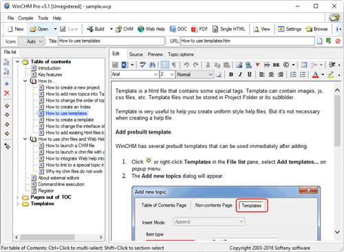 WinCHM Pro v5.53 文档编写工具