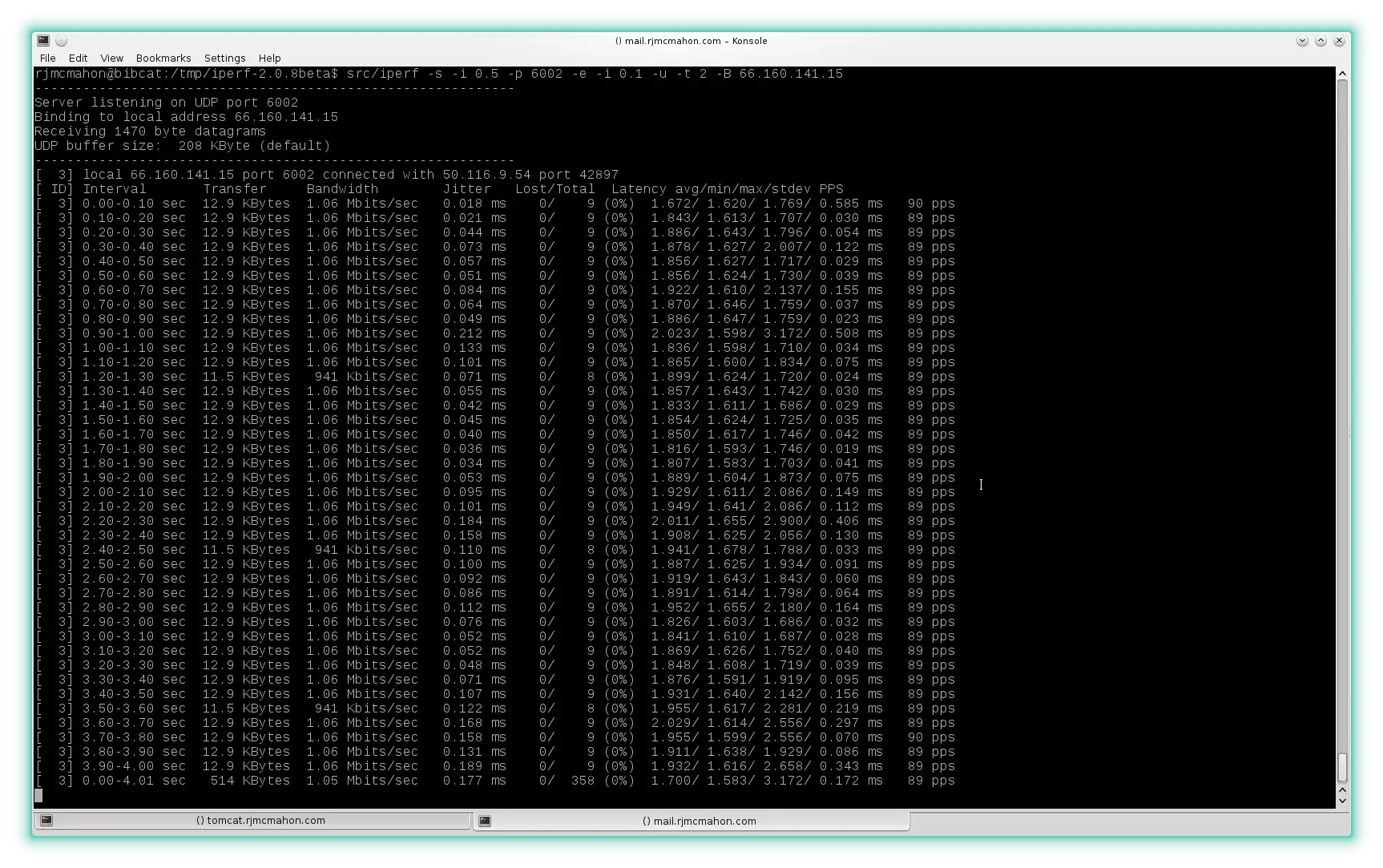 IPerf2 v2.1.8 网络性能测试工具