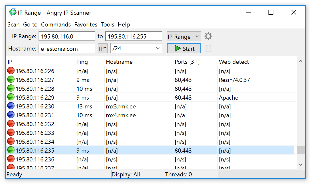 Angry IP Scanner v3.9.1 IP地址和端口扫描器