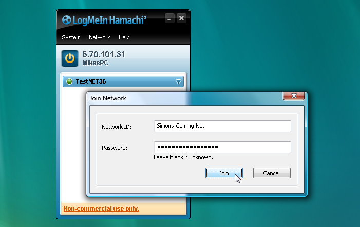 LogMeIn Hamachi v2.3.0.111 创建虚拟专用网络