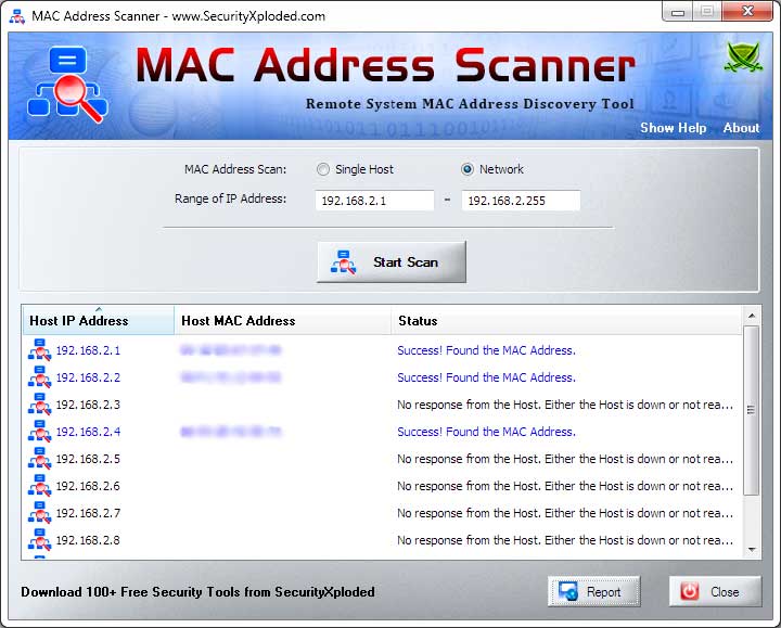 MAC Address Scanner v6.0 MAC地址扫描器