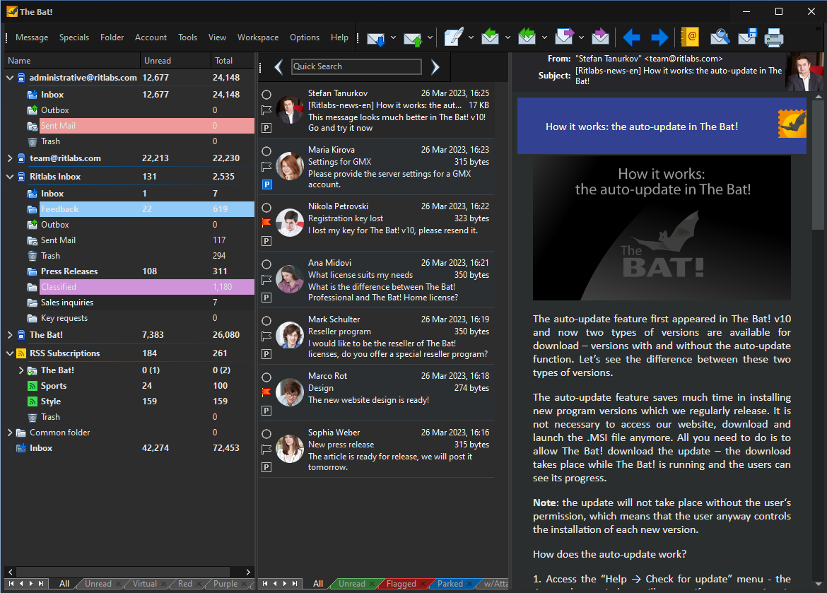 The Bat! Professional v11.2.1 访客安全电子邮件程序