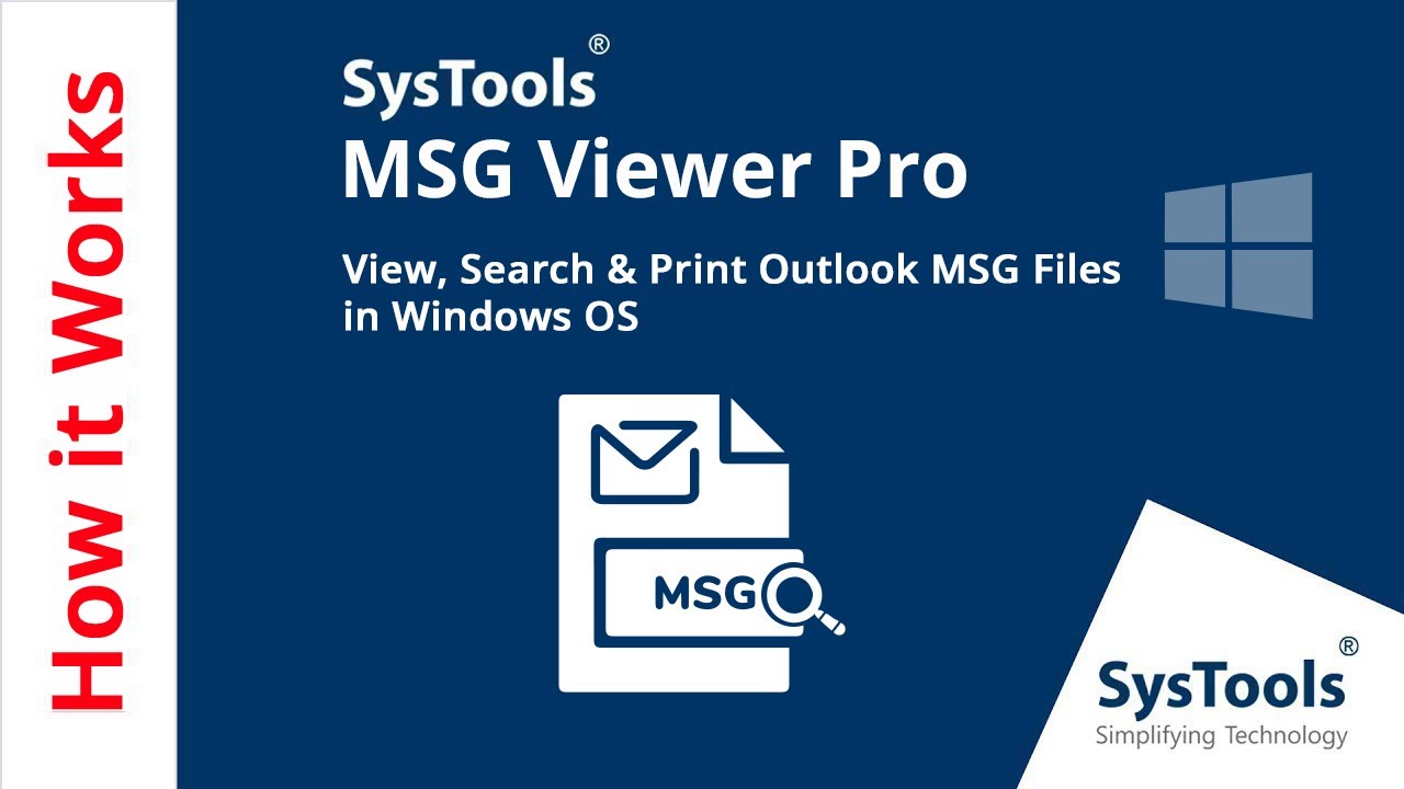 SysTools MSG Viewer Pro v6.0 查看和打印Outlook MSG文件软件