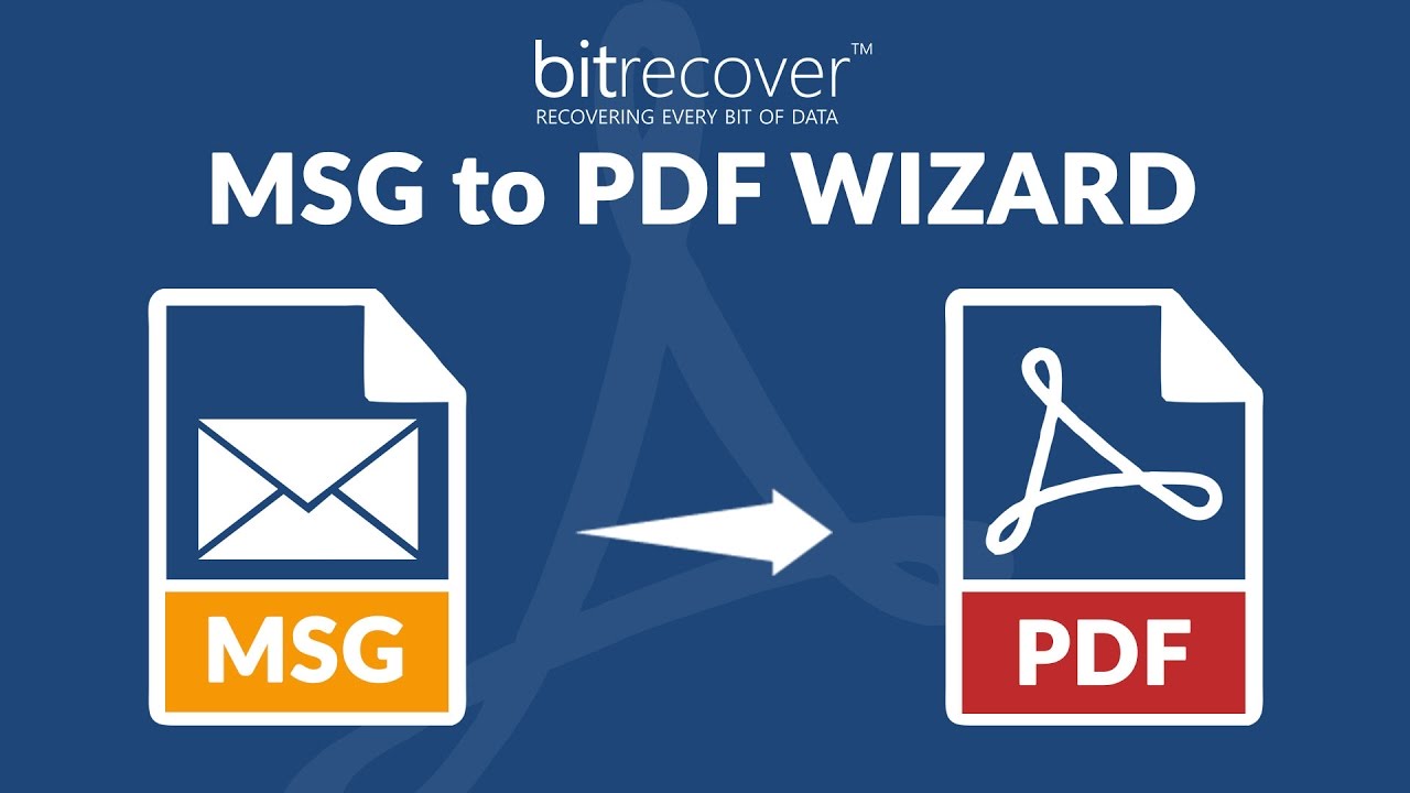 BitRecover MSG to PDF Wizard v8.1 MSG到PDF转换器