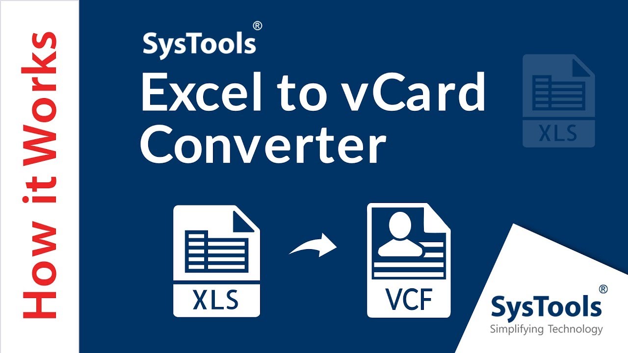 SysTools Excel to vCard Converter v7.2 VCF/vCard格式转换工具