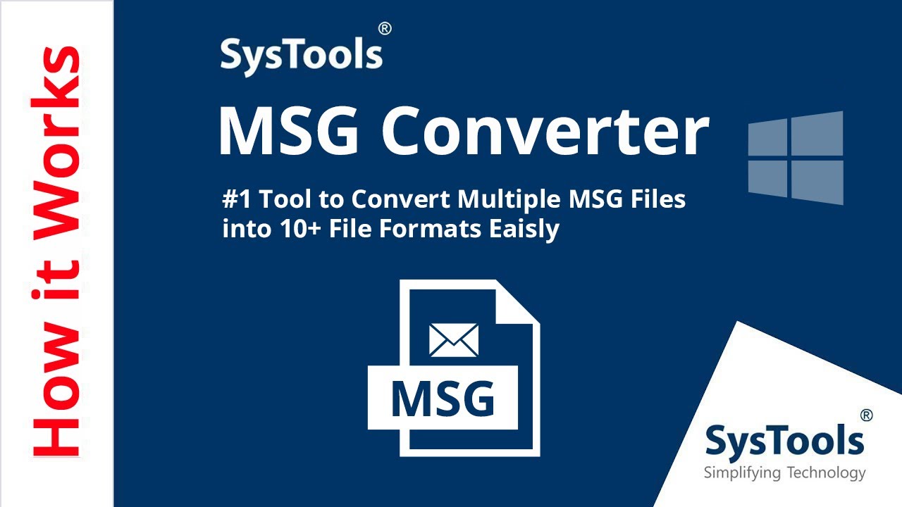 SysTools MSG Converter v9.1 批量MSG文件转换工具