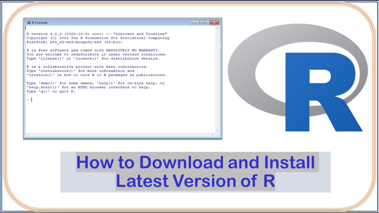 R for Windows v4.4.1 统计计算与图形语言和环境工具