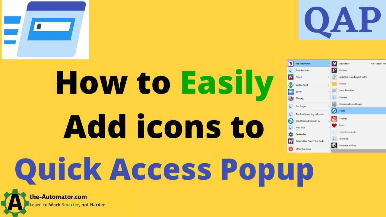 Quick Access Popup v11.6.3.3 快速启动器