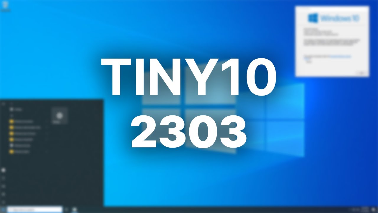 Tiny10 23H2 (2023.08) 轻量级系统