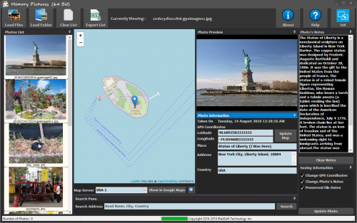Memory Pictures v1.75 修复 GPS 图像位置工具