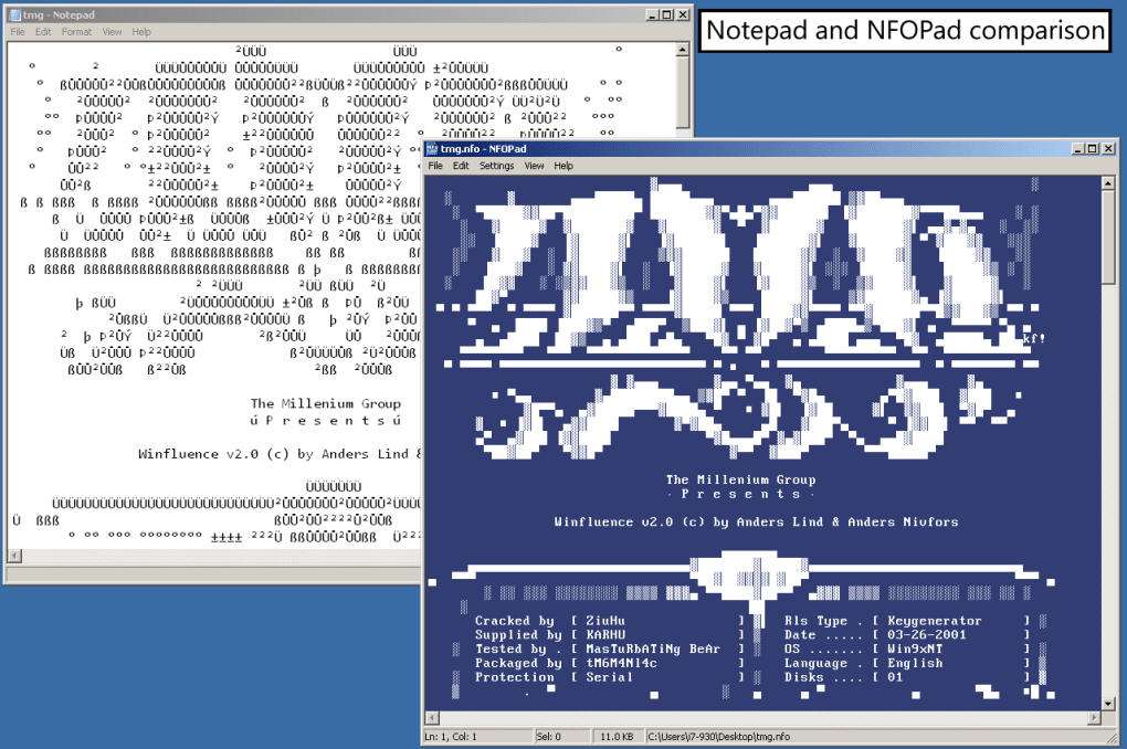 NFOPad v1.81 nfo查看和文本编辑器